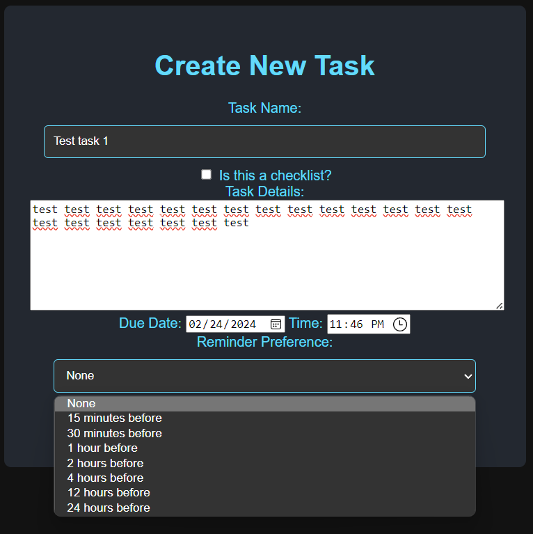 Create Task